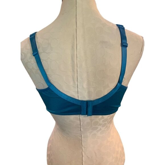 40DD Avenue Body Teal Lace Underwire Bra Padded Adjustable Strap - Picture 5 of 6